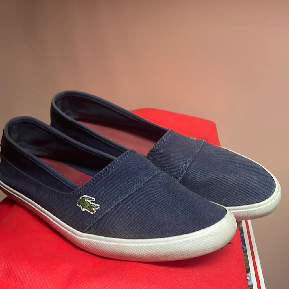 Lacoste Womens Slip On Shoes 8.5